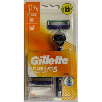 Gillette Fusion 5 Sport Rasoir (Rasoir + 3 Cartouches)