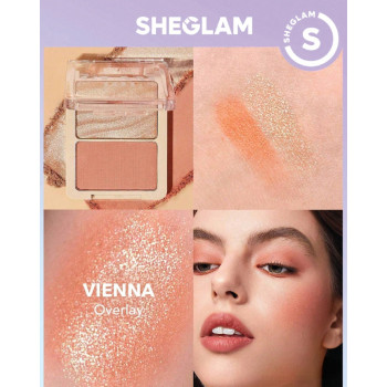 SHEGLAM Glam Highlighter & Blush Duo ( 4,7 g + 4,5 g )