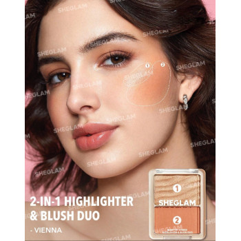 SHEGLAM Glam Highlighter & Blush Duo ( 4,7 g + 4,5 g )