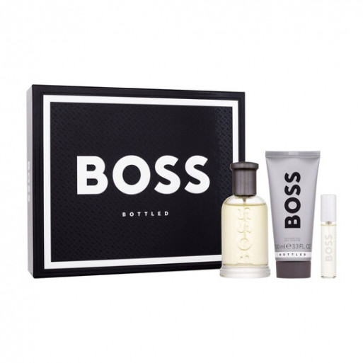 HUGO BOSS BOTTLED Coffret Cadeau Eau De Toilette ( 100 ml + 10 ml ) Gel Douche 100 ml HUGO BOSS BOTTLED Coffret Cadeau Eau De Toilette ( 100 ml + 10 ml ) Gel Douche 100 ml