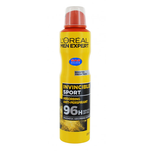 L'Oréal Men Expert Invincible 96H Sport Déodorant anti-transpirant 250 ml L'Oréal Men Expert Invincible 96H Sport Déodorant anti-transpirant 250 ml