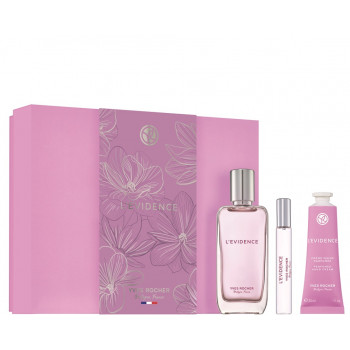 Yves Rocher L'Evidence Gift Set - Eau De Parfum ( 50 ml + 8 ml ) Crème Mains Parfumée 30 ml -