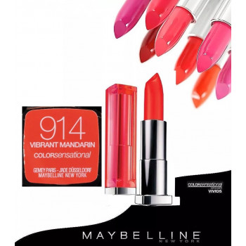 MAYBELLINE Color Sensational Vivids Lipstick - 914 VIBRANT MANDARIN -