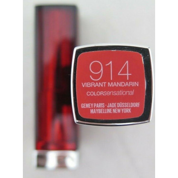 MAYBELLINE Color Sensational Vivids Lipstick - 914 VIBRANT MANDARIN -