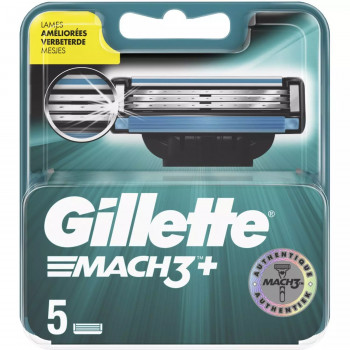 GILLETTE Mach 3 + - Recharges Lames De Rasoirs -