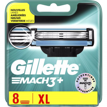 GILLETTE Mach3+ - Recharges Lames De Rasoirs XL -