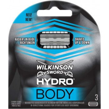 Wilkinson Sword Hydro 5 Body Recharge de lames de rasoir pour homme lot de 3