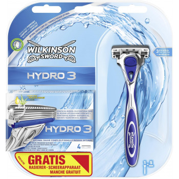 Wilkinson Sword Hydro 3 Rasoirs et lames pour hommes Pack économique