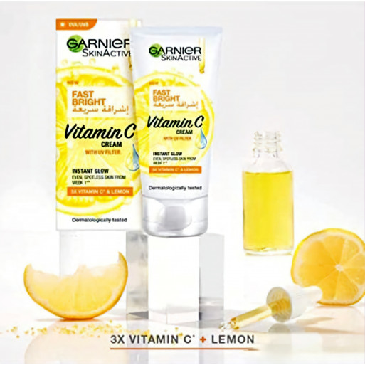Garnier Skin Active Crème à la vitamine C avec filtre UV Éclat instantané 25 ml