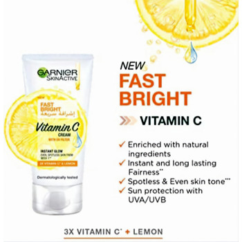 Garnier Skin Active Crème à la vitamine C avec filtre UV Éclat instantané 25 ml