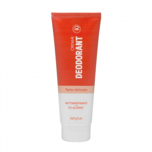 Deliplus Déodorant crème peau délicate anti-transpirant 0 % alcool ( 75 ml )