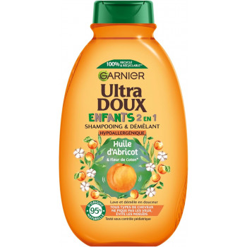 Garnier Ultra Doux Shampooing Démêlant Huile D’abricot & Fleur De Coton 300 ml