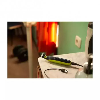 Philips Original OneBlade QP2724/20 - Rasoir Electrique étanche avec Sabot réglable 5 en 1