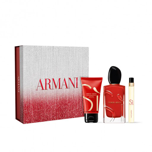 GIORGIO ARMANI SÌ PASSIONE COFFRET EAU DE PARFUM ( 100 ML +10 ML ) ET LAIT DE CORPS 50 ML