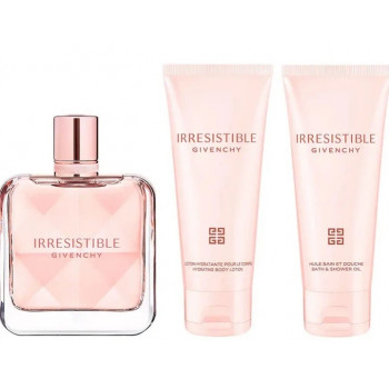 GIVENCHY IRRESISTIBLE Coffret Cadeau - Eau De Parfum 80 ml - Lait De Corps 75 ml - L’Huile De Douche 75 ml