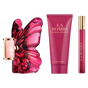 Carolina Herrera La Bomba Coffret Eau De Parfum ( 80 ml + 10 ml ) et Lait De Corps 100 ml