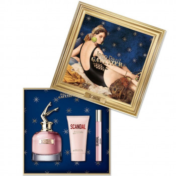 Jean Paul Gaultier Scandal Coffret Eau De Parfum ( 80 ml + 10 ml ) et Lait De Corps 75 ml