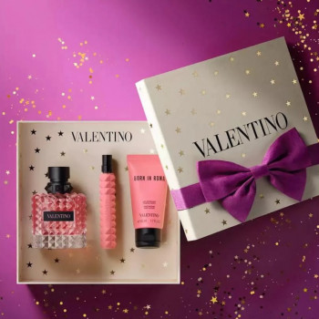 VALENTINO BORN IN ROMA Coffret cadeau EAU DE PARFUM ( 100 ML + 10 ML ) ET LAIT DE CORPS 50 ML