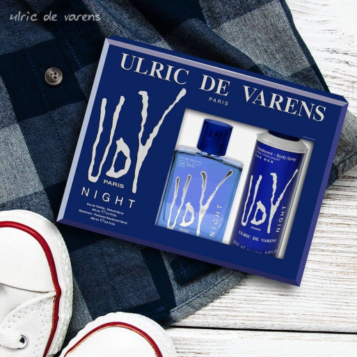 Ulric de Varens Coffret UDV Night Eau de Toilette, 100 ml + Déodorant, 200 ml