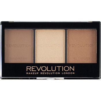 Revolution Makeup, Ultra, Sculpt & Contour Kit, Palette de Contours, Light/Med C04, 3 Ombres,